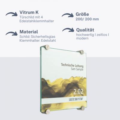 Türschild VITRUM